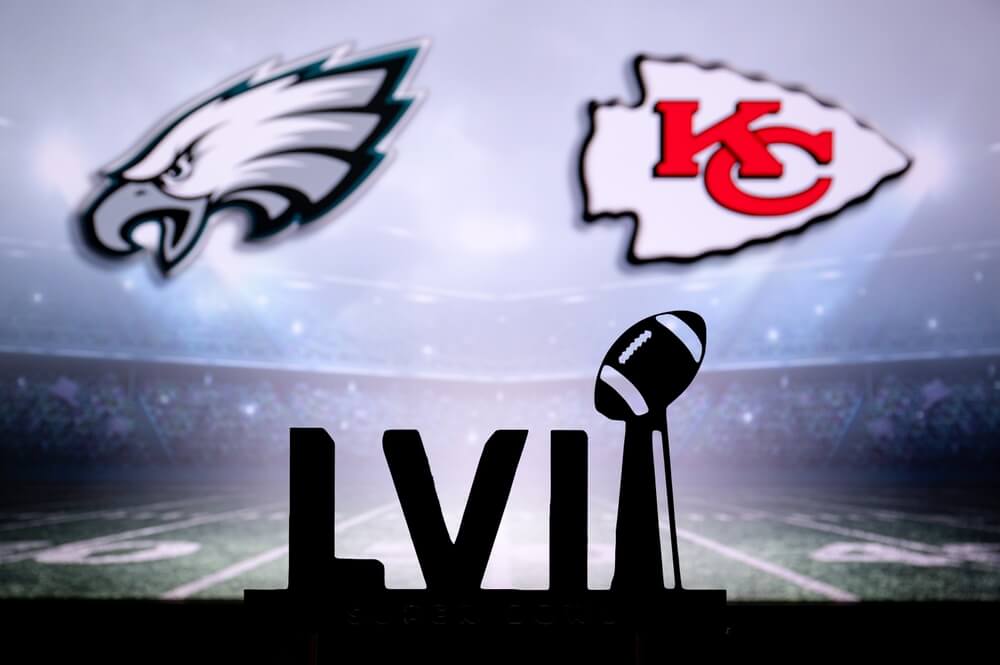 Super Bowl LVII Eagles and Chiefs